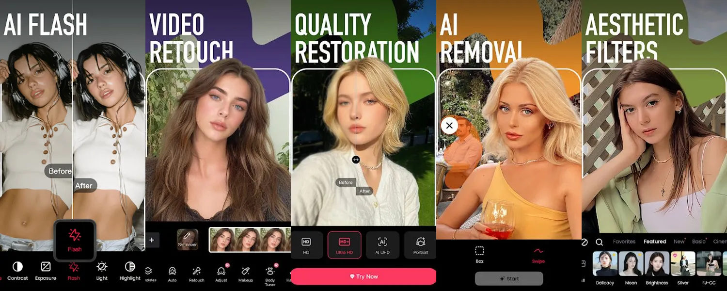 Meitu screenshots